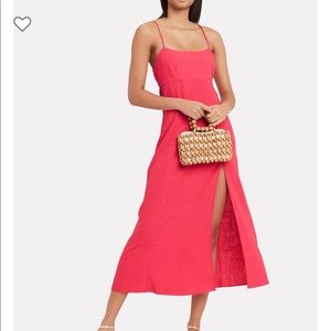 Intermix Josephine linen pink dress 4